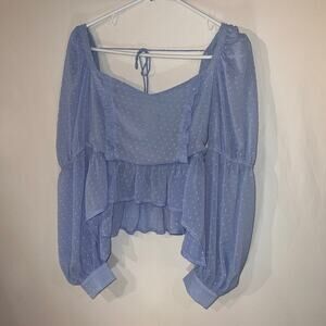 Acoa sheer blue Top